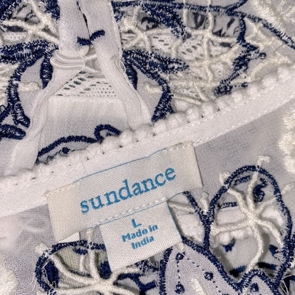 Sundance embroidered top size large - Picture 5 of 9